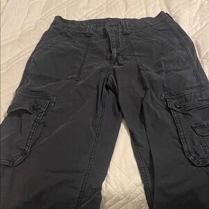 Womens Cargo Pants - Dark Gray